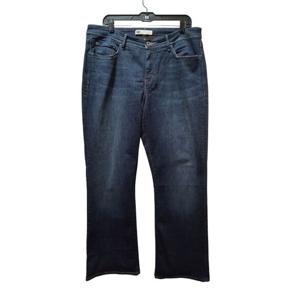 Levi's 512 Jeans Women's 18M Blue Perfectly Shaping Bootcut Stretch Denim 35x32 - Picture 1 of 6